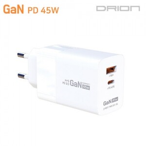 폰시즌,* 가-68 * 드리온 가정용 GaN 지원 PD 45W 초고속 충전기 (C+USB) [케이블미포함] / DR-PD45W-HC7