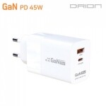* 가-10 * 드리온 가정용 GaN 지원 PD 45W 초고속 충전기 (C+USB) [케이블미포함] / DR-PD45W-HC7